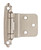 Amerock Hardware - Amerock 3/8 inch (10mm) Inset Hinge is finished in Polished Chrome - BPR342826