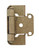 Amerock Hardware - Amerock 1/2 inch (13mm) Overlay Hinge is finished in Burnished Brass - BPR7550BB