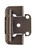 Amerock Hardware - Amerock 1/2 inch (13mm) Overlay Hinge is finished in Oil-Rubbed Bronze - BPR7550ORB
