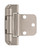 Amerock Hardware - Amerock 3/8 inch (10mm) Inset Hinge is finished in Satin Nickel - BPR7565G10