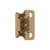 Amerock Hardware - Amerock 1/4 inch (6mm) Overlay Hinge is finished in Champagne Bronze - BPR7566CZ