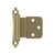 Amerock Hardware - Amerock 3/8 inch (10mm) Inset Hinge is finished in Golden Champagne - BPR7928BBZ