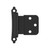 Amerock Hardware - Amerock 3/8 inch (10mm) Inset Hinge is finished in Matte Black - BPR7928FB