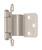 Amerock Hardware - Amerock 3/8 inch (10mm) Inset Hinge is finished in Satin Nickel - BPR7928G10