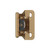 Amerock Hardware - Amerock 1/4 inch (6mm) Overlay Hinge is finished in Champagne Bronze - BPR8715CZ
