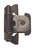 Amerock Hardware - Amerock 1/4 inch (6mm) Overlay Hinge is finished in Oil-Rubbed Bronze - BPR8715ORB