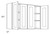 CNC Cabinetry Luxor Smoky Grey Kitchen Cabinet - W4830