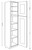 CNC Cabinetry Luxor Smoky Grey Kitchen Cabinet - UC1824-84