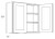 CNC Cabinetry Luxor Misty Grey Kitchen Cabinet - W3630
