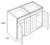 CNC Cabinetry Luxor Harvest Kitchen Cabinet - B30-HA