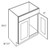 CNC Cabinetry Luxor Harvest Bath Cabinet - V2418