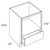 CNC Cabinetry Glencove Sleek White Kitchen Cabinet - MCB27
