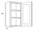 CNC Cabinetry Elegant Smoky Grey Kitchen Cabinet - W1236