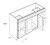CNC Cabinetry Elegant Plus Linen Kitchen Cabinet - V48DD