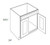 CNC Cabinetry Newport Plus Sage Kitchen Cabinet - SB30-SDF