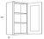 CNC Cabinetry Sydney Plus Linen Kitchen Cabinet - W1530