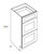 CNC Cabinetry Richmond Plus Sahara Bath Cabinet - VDB15