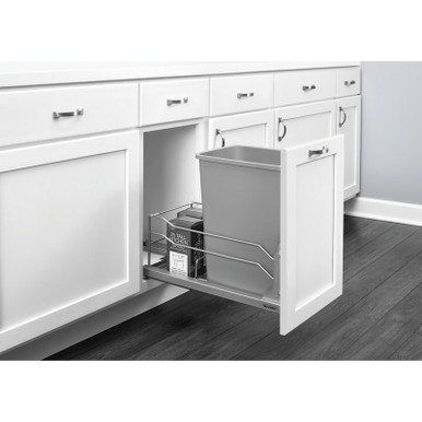 Rev-A-Shelf - 53WC-1535SCDM-117 - 35 Qrt Pull-Out Waste Container Soft ...