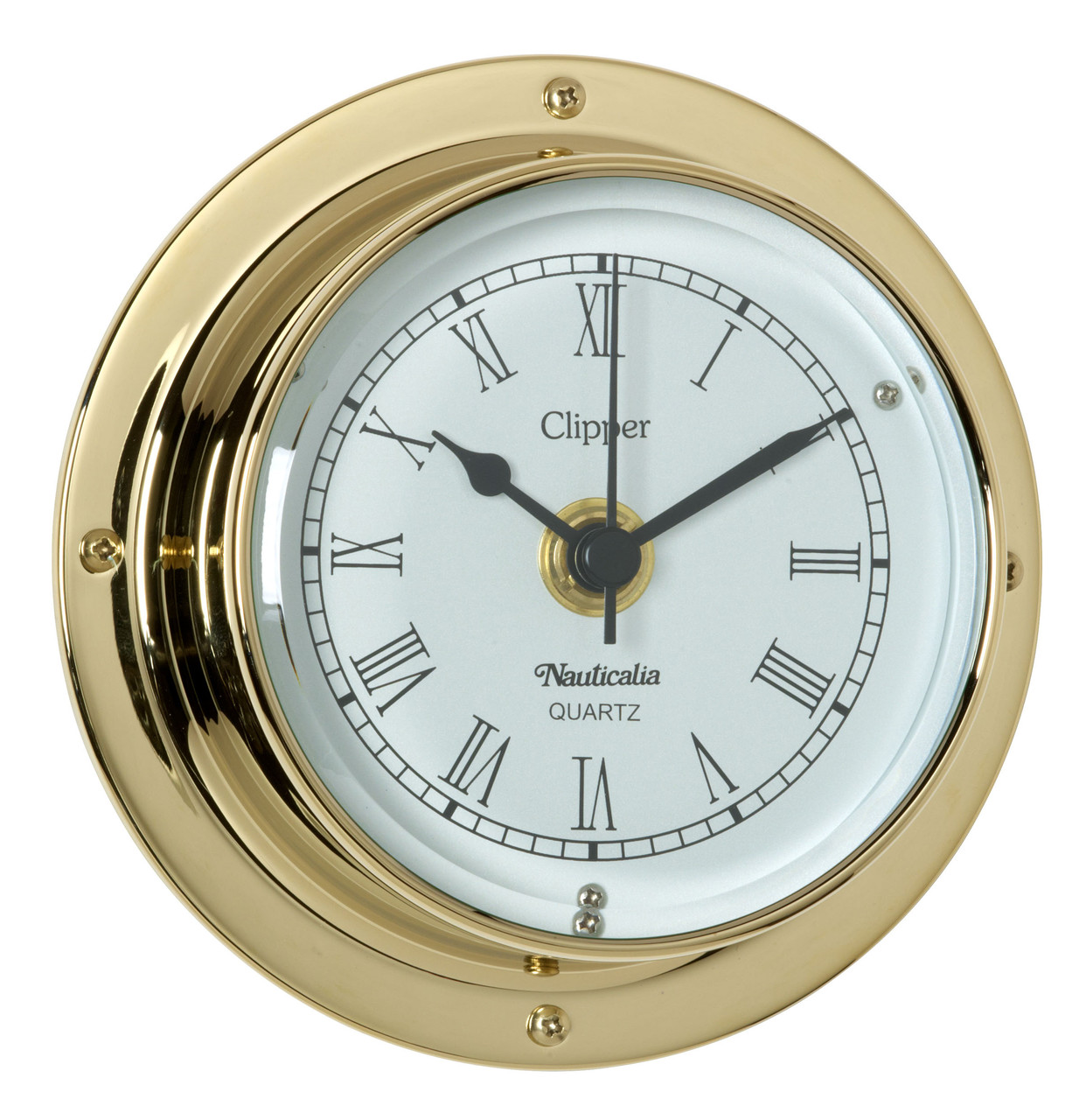 Clipper Clock Brass