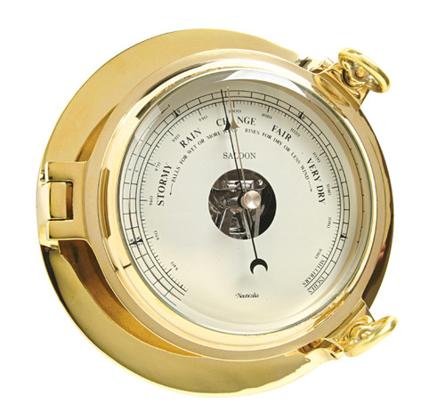 Saloon Barometer Brass