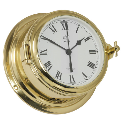 Schatz Midi Ocean Clock Brass