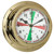 Fitzroy Radio Silence Clock Brass