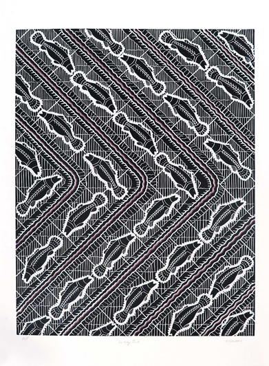 Aboriginal Art Print by Pitjurra - MBP1546