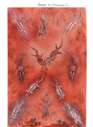 Aboriginal Art Print by Mungun - MBP1554