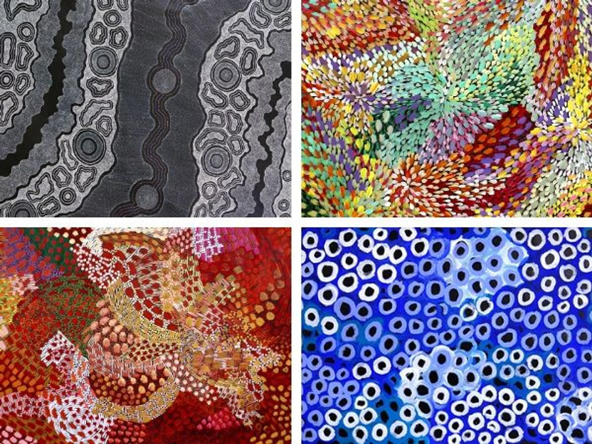 Colours used in Aboriginal Art - Mbantua Gallery