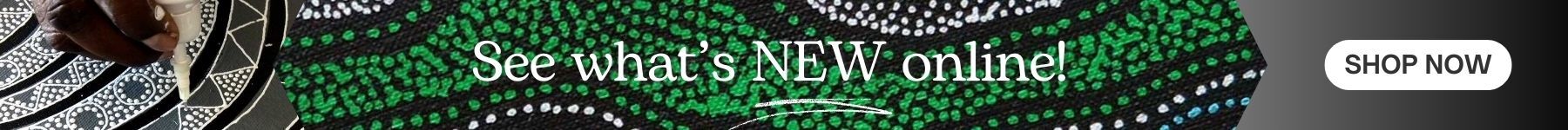 View Aboriginal Artworks that are new  in store and online at Mbantua Gallery