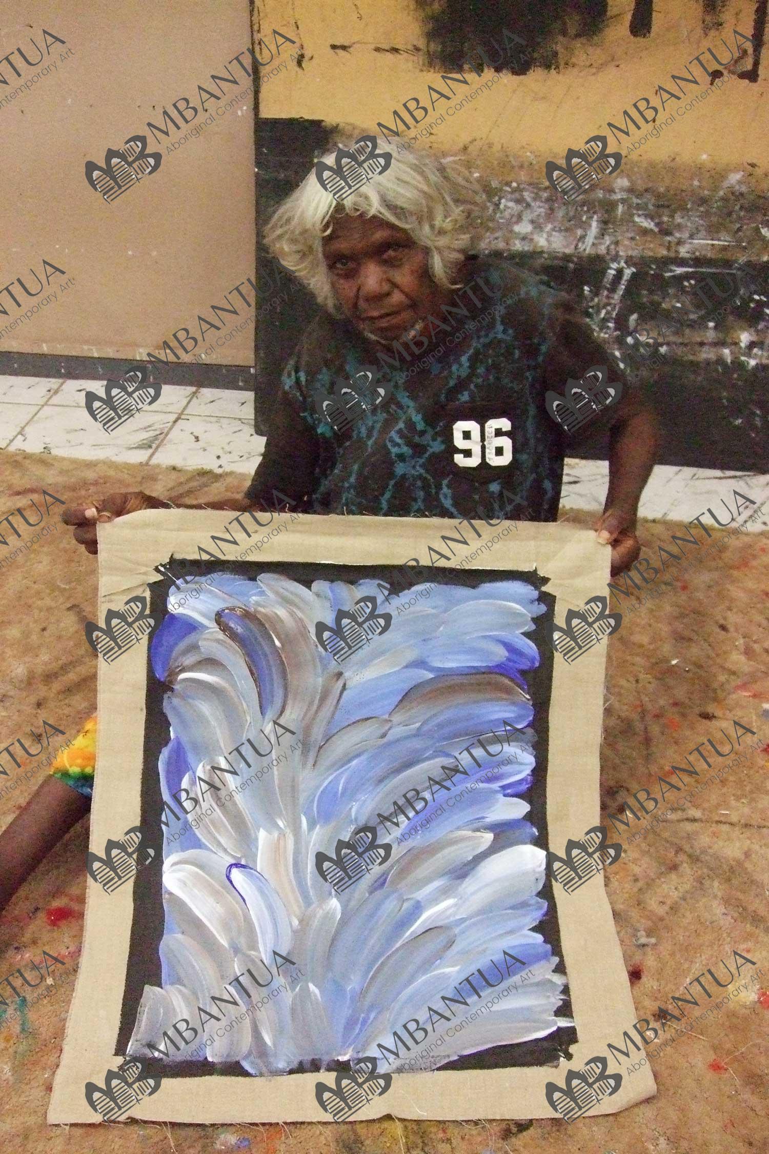 Aboriginal Artwork Painting MB056259 by Gloria Tamerre Petyarre