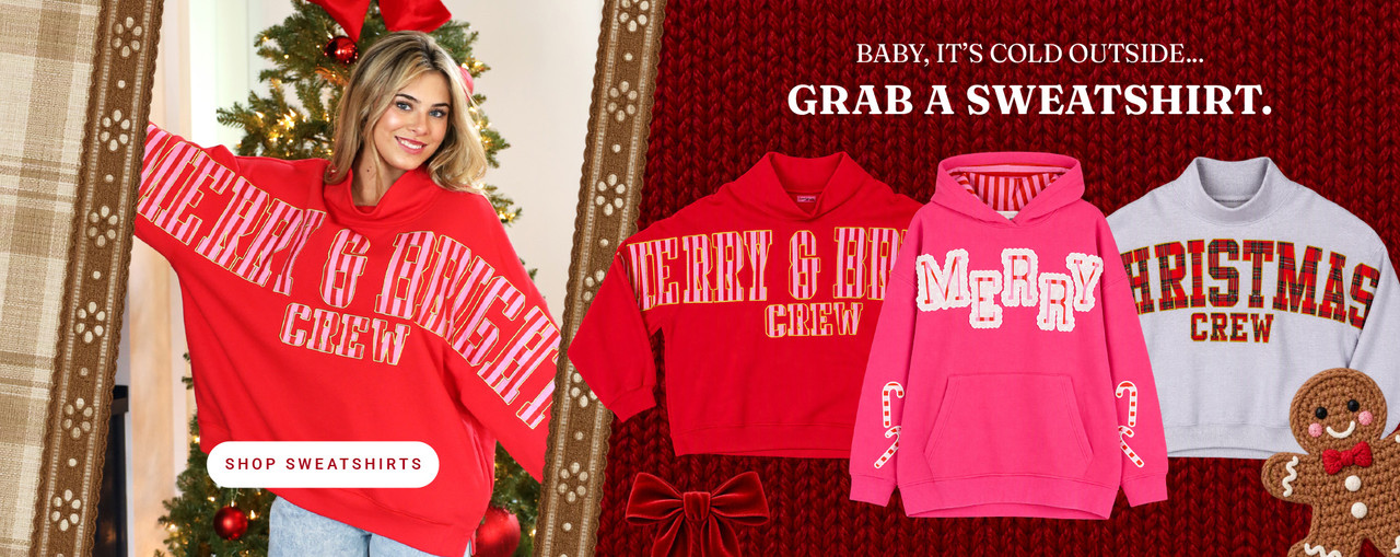 Baby it's cold outside, grab a s sweatshirt.