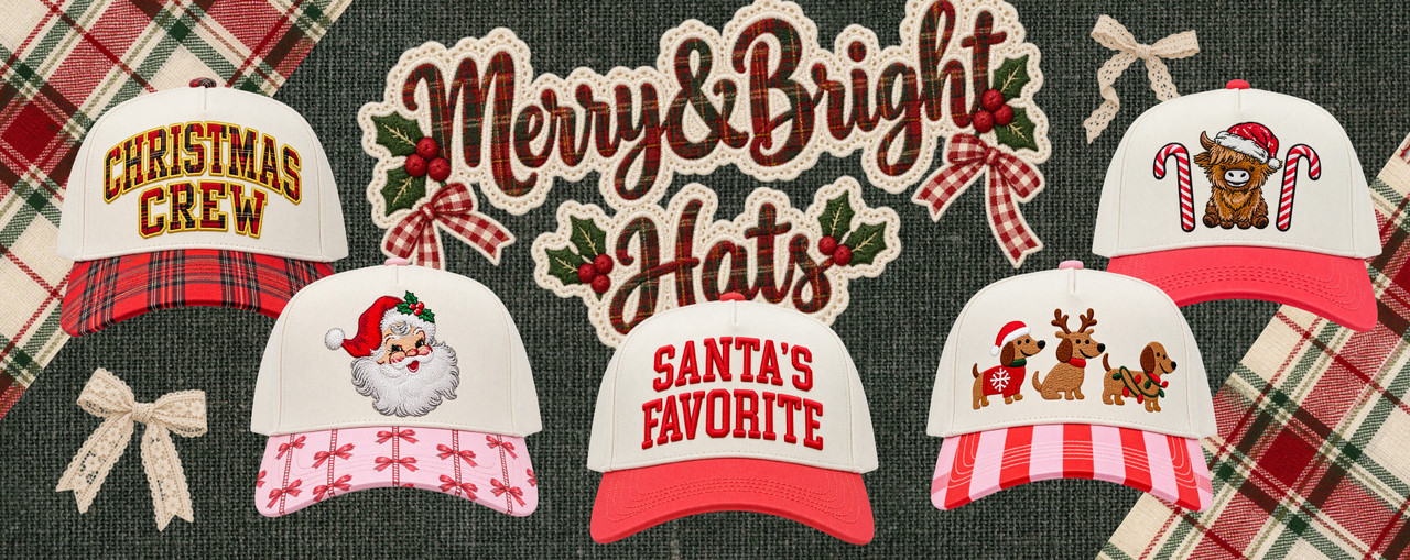 Merry and Bright Holiday Hats