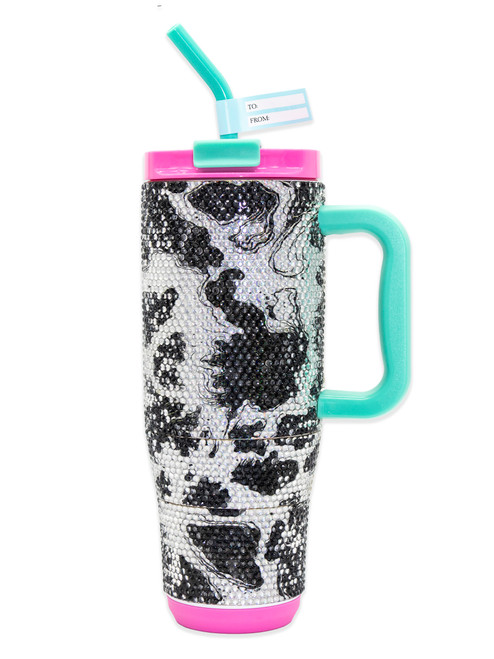 0225-TUMBLER40-RHNCLR-COW 0225-TUMBLER40-RHNCLR-COW