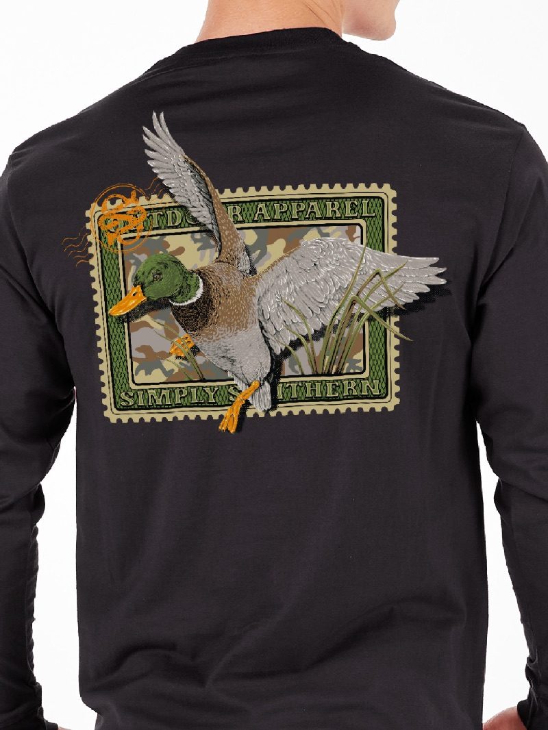 YTH-MN-LS-DUCKSTAMP-BLK YTH-MN-LS-DUCKSTAMP-BLK