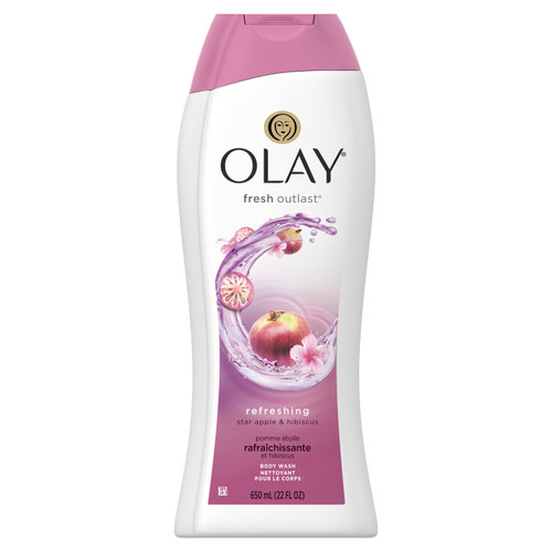 Olay Fresh Outlast Star Apple &amp; Hibiscus Body Wash, 22 fl oz