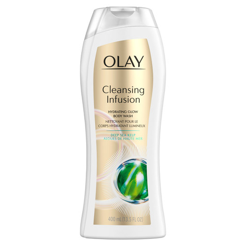 Olay Cleansing Infusion Hydrating Body Wash with Deep Sea Kelp, 13.5 oz