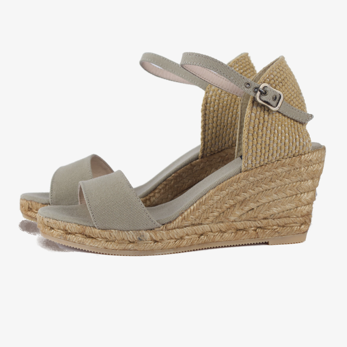 Sandalia canvas y yute GAIMO modelo HAWO MAUVE - Original