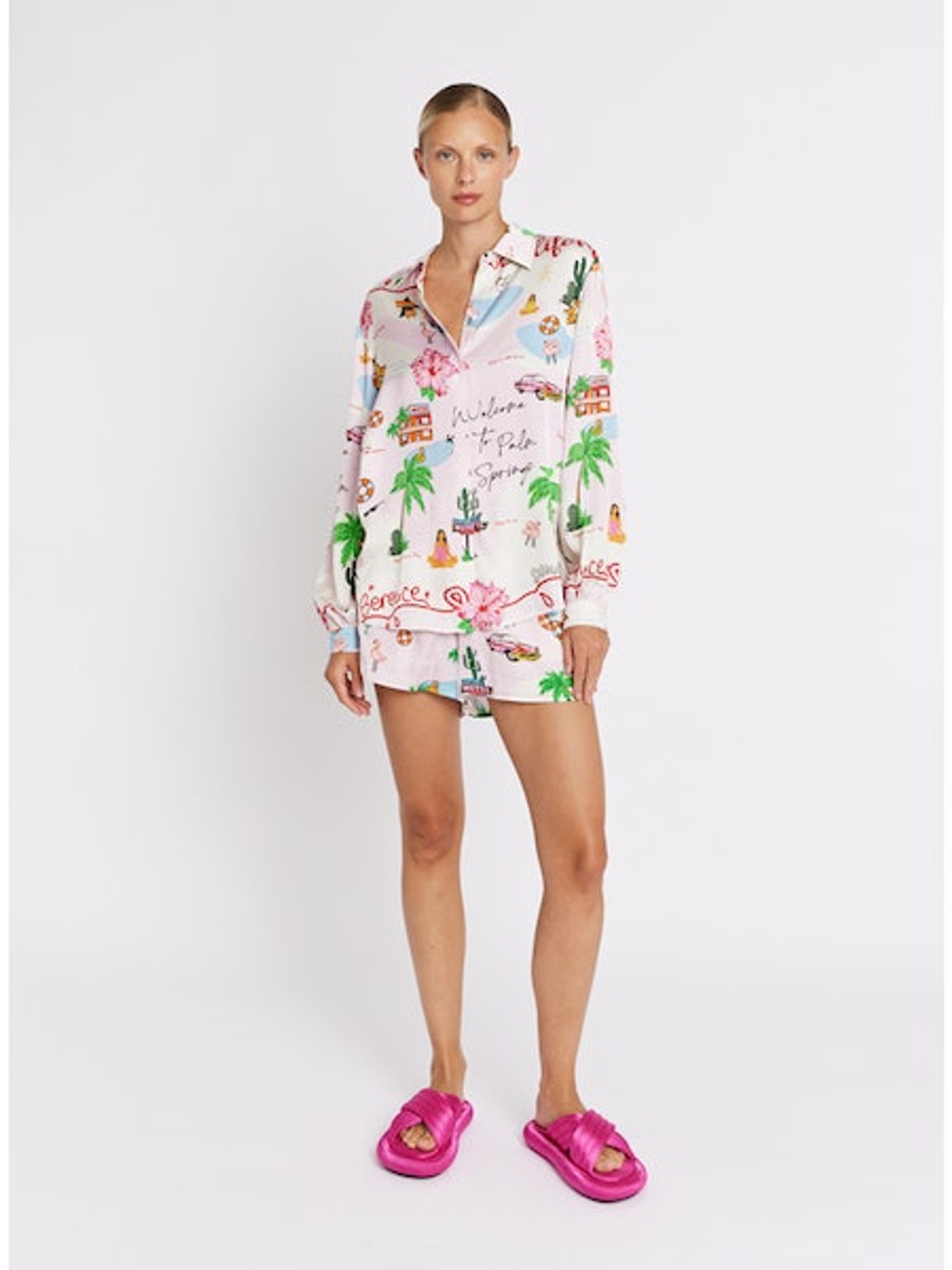 SHORT IMP modelo SIA de la marca Berenice color CALIFORNIA PRINT
