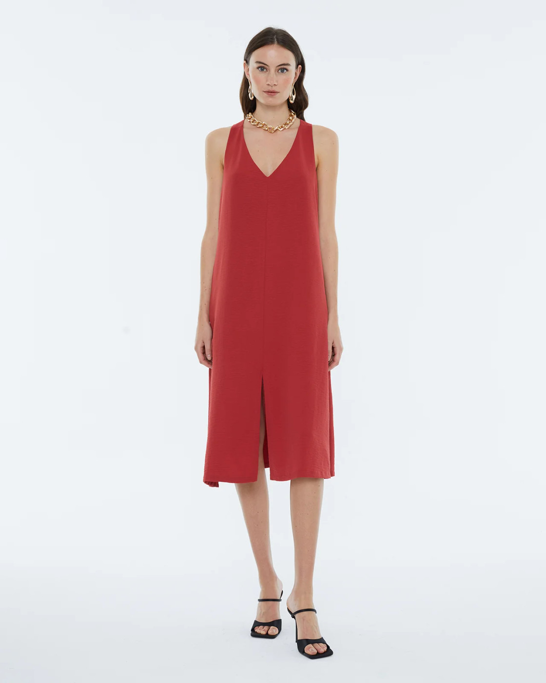 VESTIDO modelo V258633 de la marca ANDAM color rojo
