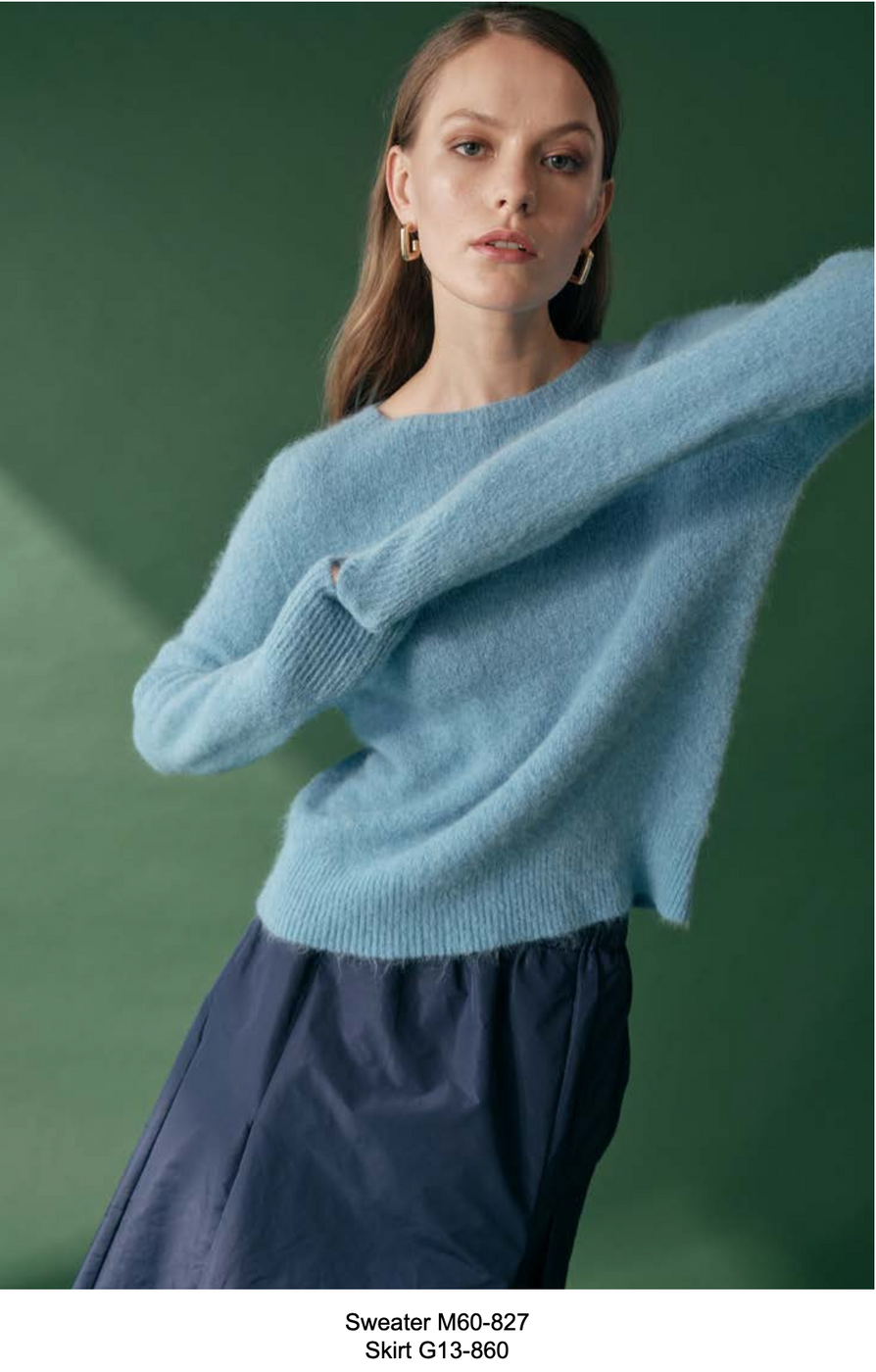 SWEATER CREW NECK modelo FI25-M60-827-20 de la marca FLOOR color ACQUAMARINA