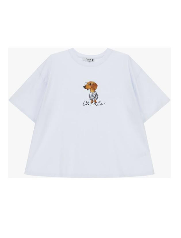 Camiseta modelo T7091285 de la marca PLEASE color blanco