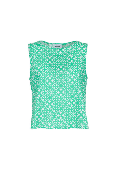 Top estampado color Bergamotto