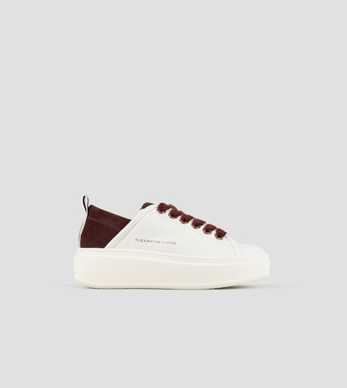 Sneakers modelo WEMBLEY-HIGH-WHITE-BORDEAUX de la marca ALEXANDER SMITH color BORDEAUX Sneakers modelo WEMBLEY-HIGH-WHITE-BORDEAUX de la marca ALEXANDER SMITH color BORDEAUX
