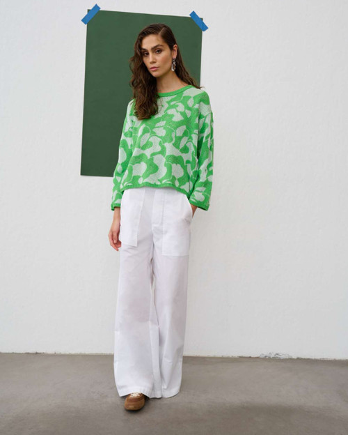 TROUSERS LARGE FIT modelo FE26-P04-941 de la marca FLOOR color BIANCO