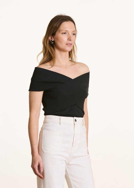 TEE SHIRT modelo FL-TS-FANESA-N de la marca La Fee Marabutee color NOIR
