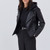 CHAQUETA piel modelo BX48105 de la marca IKKS WOMEN color BLACK