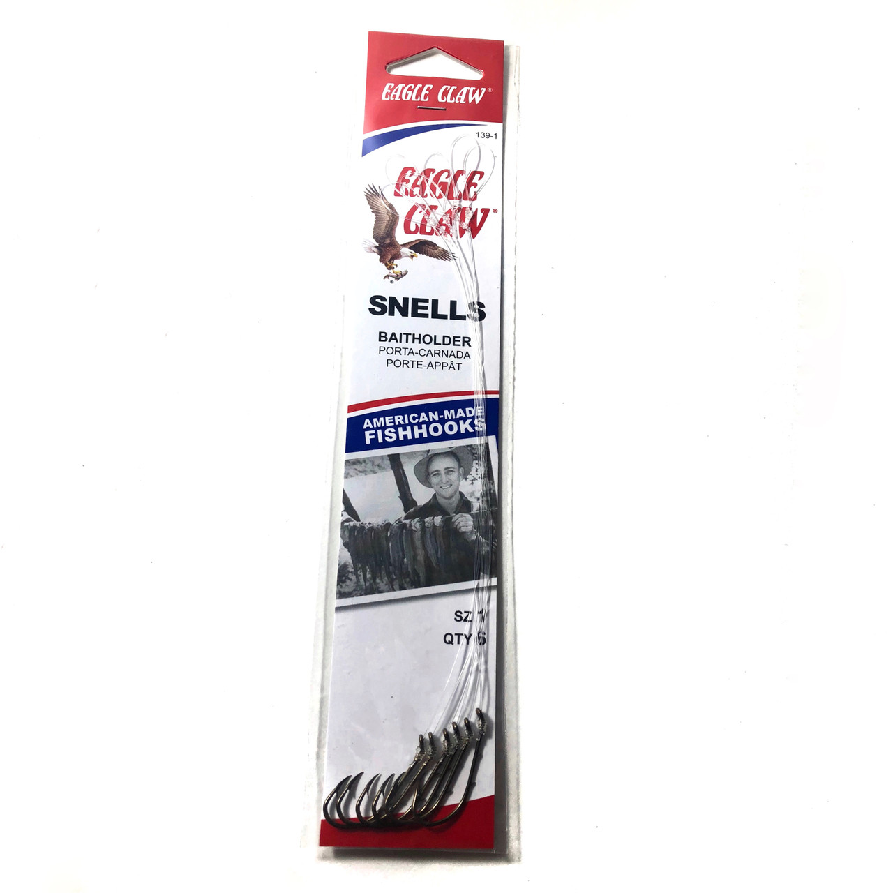 Eagle Claw Snelled Baitholder Hook - 139