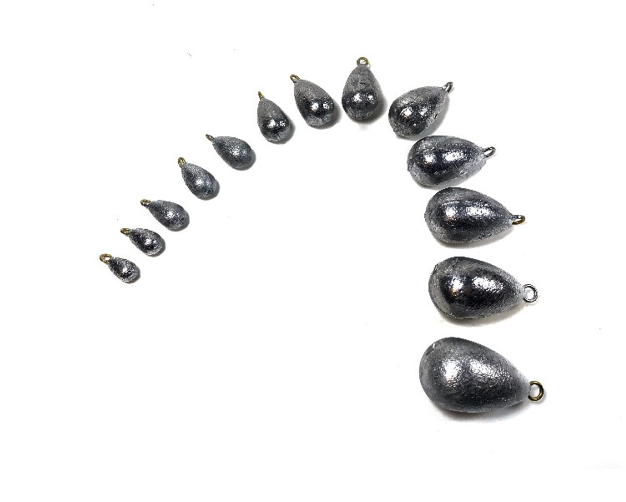 Bell (Bass Casting) Fishing Sinkers, Pack of 25 of Same Size, Made in USA  #BS