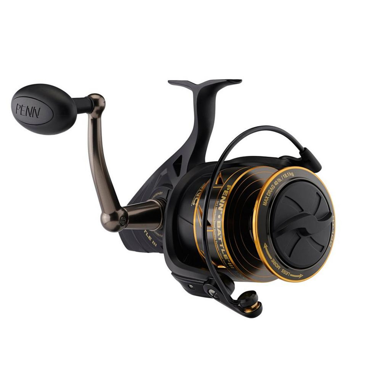 U7803 HR PENN BATTLE III 5000 LARGE SPINNING FISHING REEL LOOKS